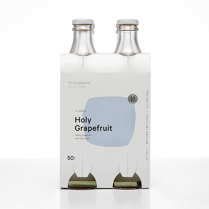 Holy Grapefruit Low Cal Soda by Strangelove