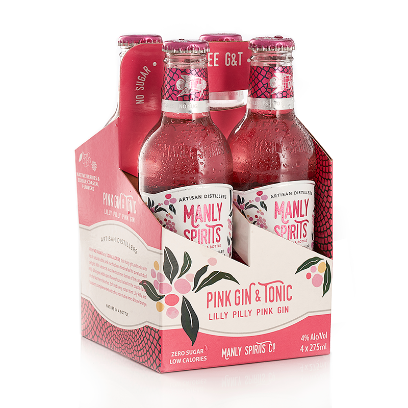 Manly Spirits Lilli Pilli Pink Gin & Tonic